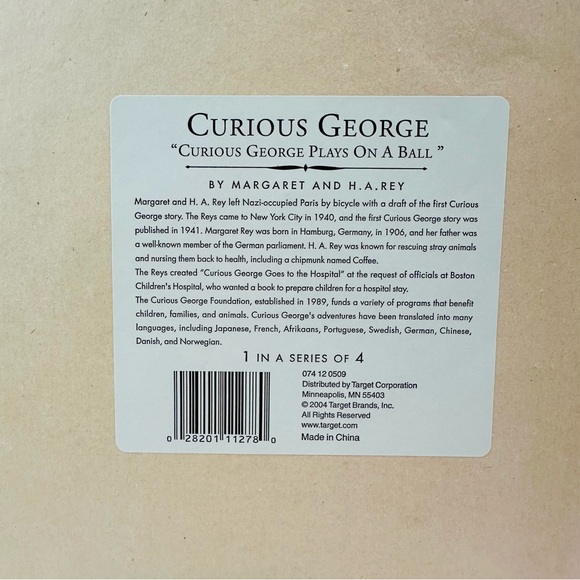 🎀 2005 CURIOUS GEORGE “CURIOUS GEORGE PLAYS ON A BALL” NO. 1 IN SERIES PICTURE - Picture 3 of 5